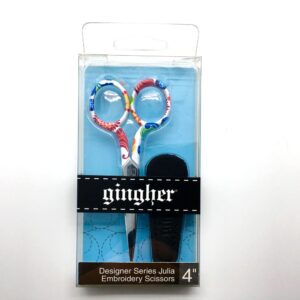 Gingher 4 Inch Designer Series Embroidery Scissors Juniper 