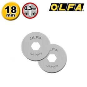 OLFA 18mm Replacement Blades 2 Pack + Safety Case OLFA 18mm Replacement Blades 2 Pack + Safety Case